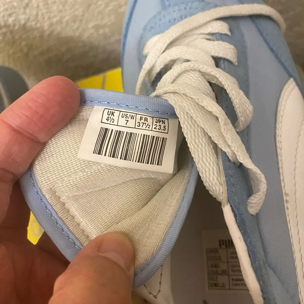 Vintage NWB Women Light Blue Retro Puma Sneaker Roller Skates Size 7 - Picture 10 of 16